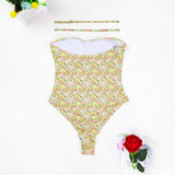 Bandage Swimwear New Bodysuit Printed Swimwear High Cut Swimsuits Sexy One Piece Suits 2025 Beachwear Low Waist Bathing Suit