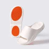 Non-Slip Shower Slippers Women Men Comfortable Soft Sole Couple Slippers Summer 2025 Lightweight Flat Heel Bathroom Slides