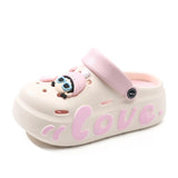 2026 New Women Fashion Clogs Cute DIY Charms Home Street Slippers For Female Summer Platform Shoes Soft EVA Girls Leisure Sandal