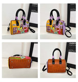 PU New Personality Stylish Shoulder Bags Design Patchwork Zipper 2025 Hot Sale Women's Bags Retro High Quality Women's Bags