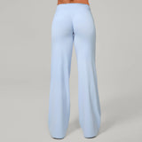 Women Straight Yoga Leg Bottoms Soft Stretchy Fabric Women's Yoga Pants GYM Sweat-Wicking Properties Running Sport Trousers