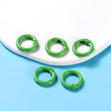 5Pcs/Lot 21 Colors Metal O Ring Spring Clasp Openable Round Carabiner Keychain Clips Hook Dog Chain DIY Jewelry Buckle Connector