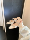 2026 New Style Luxury Rhinestone Slippers For Women's Slip-on Elegant Princess Dress Shoes Top Quality Pumps Fashion Sandals