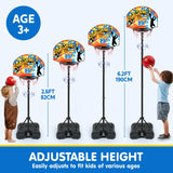 Joyfy Adjustable Kids Basketball Hoop With 4 Balls