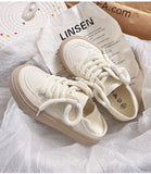 Women's Shoes White  New Canvas Shoes Breathable Comfortable Platform Outdoor Casual Sports Shoes Zapatillas De Mujer
