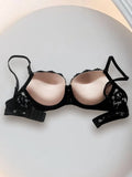 Women's Push Up Lace Bra Underwire Plunge Full Coverage Bras Sexy Plus Size Support Padding Bra