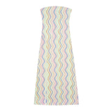 2024 Dress For Women Summer Chic Print Mesh Sleeveless Sexy Side Slit Slim Dresses Wild Beach Resort Style Woman Dress