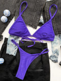 Extreme Mini Micro String Tiny Bikini Female Swimsuit Women Thong Swimwear Two-pieces Bikini Set Triangle Bathing Suit Swim Lady