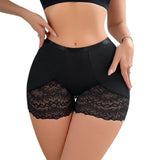 Sexy Lace Edge Soft Seamless Safety Short Pants Under Skirt Shorts Modal Ice Silk Boxer  Breathable Short Tights Women Underwear