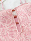 2026 Strappy Printed One Piece Swimsuit Women Sexy Hollow Swimwear Female Solid Bathers Bathing Swimming Swim Suit Beachwear