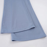 Retro rose letter print low-waist drawstring flared trousers, slim fit and versatile casual trousers