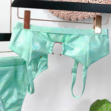 Sexy Bikini Push Up High Waist Swimwear Swimsuit Women Bronzing Snakeskin Print Bikinis Set Bathing Suit Female Metal Hoop Decor