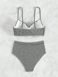 2026 High Waist Bikinis Women Print Push Up Swimsuit Floral Swimwear Female Bathers Bathing Swimming Suit Summer Beachwear