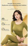 Spring & Autumn Skin-Friendly Top Set Ultra-Thin Seamless Nude Feel High Stretch Long Sleeve Thermal Underwear Women's Base Laye