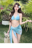 Swimsuit Women's New Split Four-piece Set Sexy Pure Desire High Value Seaside Hot Spring Vacation Bikini