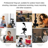 Smartphone Vlogging Kit With Tripod Phone Holder Mini Microphone LED Fill Light Starter For TikTok Live Stream Video YouTube
