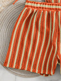 3PCS With Shorts Stripe Halter Fishnet Bikini Women Swimwear Female Swimsuit Three-pieces Bikini Set Bathing Suit Swim Beachwear