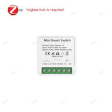 Zigbee 3.0 16A Smart Mini Switch Module DIY 1/2CH Tuya Smart Home Relay Automation Breaker For Smart Life Alexa Google Home