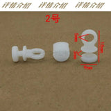 10PCs Car Curtain Track Pulley Curtain Nano Wheel Bus Curtain Clip Shower Curtain Hooks Curtain Track Accessories Maison