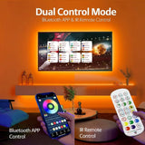 RGB LED Strip Lights 5050 SMD Bluetooth APP Control 24 Keys IR Remote Music Sync TV Backlight Decor Flexible 5V Led Tape Lamp