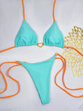 Triangle Thong Bikini 2026 Women Halter Swimsuit Solid Sexy Brazilian Swimwear Female Bathers Bathing Swimming Swim Suit Beach