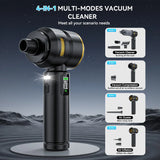 Car Vacuum LEDlamp Cleaner Powerful Mini 98000PA Cordless Portable Vacuum Cleaner for Home Appliance Handheld Blower Car Cleaner