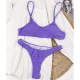 New Sexy Mini Micro Thong Bikini Women Swimwear Female Swimsuit Two-Pieces Bikini Set Padded Bather Bathing Suit Swim Lady V3077