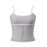 Women's Summer Tank Tops Casual Stylish Dots Print Sleeveless Square Neck Slim Fit Camisole Tops Spaghetti Strap Vest