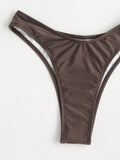 Women Bikini Sets Two Pieces Swimsuit Female Metal High Waist Sexy Bikini Bathing Suit Monokini Swimwear Women Biquini Bakini