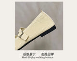 Women Flats Summer Trend Knitted Mary Jane Shoes for Woman Breathable Footwear Lightweight Casual Flat Shoes Zapatos De Mujer