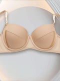 New Style Sexy Lingerie for Women, Push-Up Anti-Sagging Bra with Underwire, Thin Top and Thick Bottom, Pure Desire Style Half-Cup Bra Set