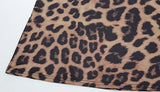 Ahagaga Sexy Women's Maxi Dresses Leopard Halter Backless Bodycon Slim Fit Deep V-Neck Bandage Print Party Eelgant Vestidos