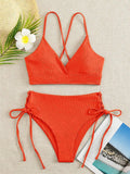 Sexy Bandage High Waist Brazilian Bikinis Sets Swimsuit Swimwear Swimming Suit for Women 2023 New Bikini Mujer Biquinis