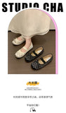 Polka Dot Women Ballet Flats Comfortable Round Toe Elastic Band Shoes Street Style Soft Sole Ladies Eelgant Wedding Dress Shoes