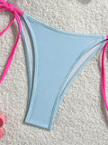 XS - L Splicing Halter 3D Flower Bikini Female Swimsuit Women Swimwear Two-pieces Bikini Set High Cut Bather Bathing Suit Swim