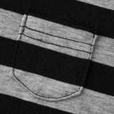 Women Striped Print Long Sleeve Tops Fitted Round Neck Fall T-shirts Casual Streetwear for Daily Office Party