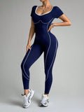 Trendy Bodysuit Sportswear Woman Gym Jumpsuits Sport Pants Seamless Woman Clothing Yoga Clothes Female Fitness Overalls Leggings