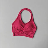 Women's Shock-Absorbing Yoga Sports Bra Beauty Back Design Integrated Neck Hanging Training Fitness Fitness Bra