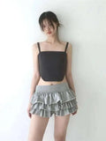 Sweet And Spicy Ballet F-length Skirt With Elastic Waist And Lace Hem Flared Cake-aped Ort Skirt For Young Women 8PO5