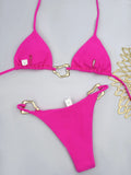 Triangle String Bikini 2026 Women Halter Swimsuit Solid Sexy Swimwear Female Bathers Bathing Swimming Swim Suit Beachwear