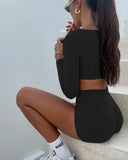 European and American yoga sports vest T-shirt shorts suit