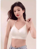 American Style Backless Bra Or Women Multiway Halter Bralette Push Up Small Chest Gather Sexy Cross U Back No Underwire Seamless