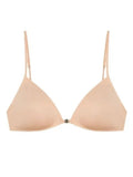 MOYISU French Triangle Cup Underwear Women's Thin Straps Beautiful Back Halter Invisible Front Buckle Bra Thin Seamless Bra