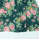 Floral Print Slim-fit Side-slit Camisole Dress For Women With Double Shoulder Straps And Semi-elastic Back Mid-length Skirt 9UCW