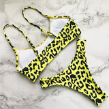 14 Color S - XL Sexy Leopard Bikini Women Swimwear Female Swimsuit Two-Pieces Bikini Set Brazilian Bather Bathing Suit Swim V871