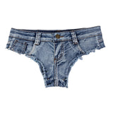 Summer Low Waist Hot Girl Slim Fit Plus Size Stretch Jeans Women's Denim Shorts For Beach Spa & Hot Springs Water Sports G5WM
