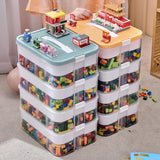 Stackable Classified Storage Box (NEW) - Transparent Dustproof Moisture-Proof Plastic | Perfect for Kids Lego Building Blocks
