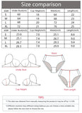 Women Contrast Strap Lace Lingerie Set Deep V Bralette & Thong 2 Pieces Sexy See Through Floral Lace Intimate Underwear C3075