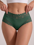 3PCS/Set Women's Sexy Lace Panties High Waist Hollow Out Briefs Breathable Underwear Female Elastic Soft Lingerie XS-XXL