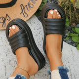 Chunky Platform Slippers for Women 2024 Summer Comfort Soft Sole Beach Shoes Slides Woman Thick Bottom Non-Slip Sandals Ladies